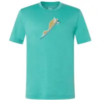 Super.natural Kid's Duck Dive Tee Maglia merino Bambini (104, verde/ various)
