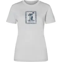Super.natural Women's Palm Island Bio Jersey Tee Maglia merino Donna (S, bianco/blu)