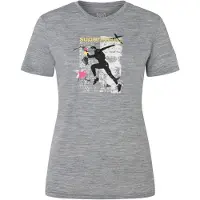 Super.natural Women's Running Art Tee Maglia merino Donna (XL, grigio/ various)