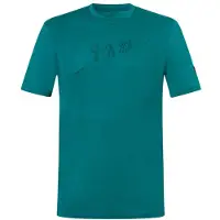 Super.natural Hiking Tee Maglia merino Uomo (46 - S, turchese)