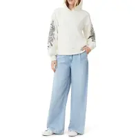 Scotch & Soda Graphic Hoodie Whitecap Grey Taglia: S | Felpe con cappuccio Outlet | Donna | Grigio