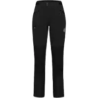 Mammut Women's Courmayeur Softshell Pants Pantaloni da escursionismo Donna (32 - Regular, nero)