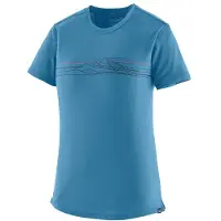 Patagonia Women's Cap Cool Merino Graphic Shirt Maglia merino Donna (XS, blu)