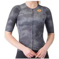 Castelli Women's Aero Race 8S Jersey Maglietta da ciclismo Donna (M, grigio)