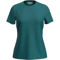 Icebreaker Women's Merino 150 Tech Lite III S/S Tee Maglia merino Donna (S, blu/turchese)