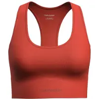 Icebreaker Women's Merino Seamless Active Bra Reggiseno sportivo Donna (XS, rosso)