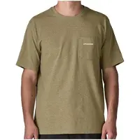 Patagonia Boardshort Logo Pocket Responsibili-Tee T-shirt Uomo (XXL, beige)