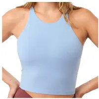 Mandala Women's Cross Top Top Donna (XS, blu)