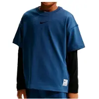 Nike Kid's Pro Dri-FIT Short-Sleeve Training Top Maglia funzionale Bambini (S, blu)