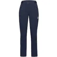 Mammut Women's Courmayeur Softshell Pants Pantaloni da escursionismo Donna (34 - Long, blu)