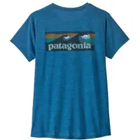 Patagonia Women's Cap Cool Daily Shirt Boardshort Logo Maglia funzionale Donna (XXL, blu)