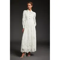Lk bennett Dr Lily - Soft Lace Brida Ivory Taglia: 8 | Maxi abiti Outlet | Donna | Bianco
