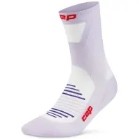 Cep Women's Pro Run Ultralight Socks Mid Cut Calze da running Donna (III, bianco)