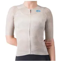 Castelli Women's Aero Race 8S Jersey Maglietta da ciclismo Donna (M, grigio)