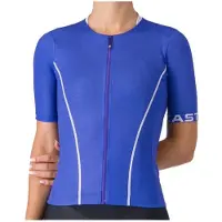 Castelli Women's Anima Flow Jersey Maglietta da ciclismo Donna (S, blu)