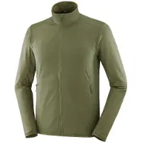 Salomon Essential Lightwarm Hybrid Giacca in pile Uomo (M, olivia)