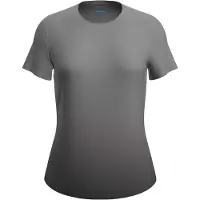 Icebreaker Women's Merino 125 Cool-Lite Sphere S/S Alta Maglia funzionale Donna (XL, grigio)