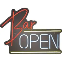 Lumineo Luce Decorativa Bar Open 40 X 30 X 1.5 Cm