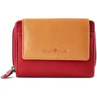 Greenburry Portamonete 'Nappa' arancione / rosso