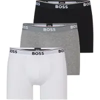 BOSS Boxer grigio chiaro / nero / bianco