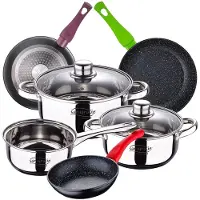 San Ignacio Set Di Pentole Cassel 20/24/28 Cm 5 Pezzi
