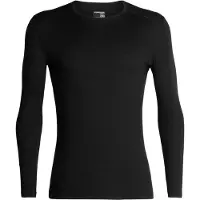 Icebreaker 200 Oasis L/S Crewe Intimo lana merinos Uomo (3XL, nero)