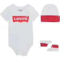 Levi's Kids Set 'Classic Batwing Infant 3pc Set' bianco