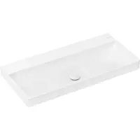 Hansgrohe Xelu Q lavabo à poser, sans trop-plein, 1000x480mm, SmartClean, poli, avec vidage, 61041450, 61041450