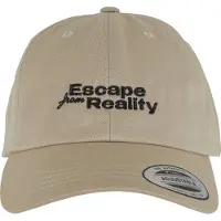 Mister tee Cappello da baseball 'Escape From Reality' pietra / nero