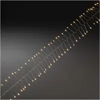 Konstsmide 1,5 m Micro luci LED a fiammifero con timer 60 diodi color ambra a batteria per interni