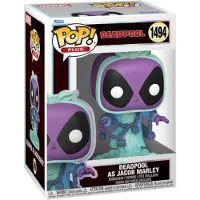 Funko POP! Come Jacob Marley Più Figura Deadpool Marvel 9 Cm