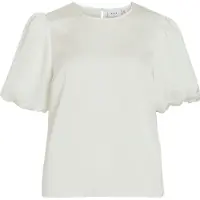 Vila Viellette Round Neck Top A Maniche Corte