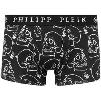 Philipp Plein Boxer in misto cotone stretch stampa skull