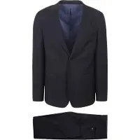 Suitable Structure Completo Lana Navy Blu Blu scuro taglia