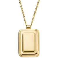 Fossil Charming gold-plated Collana Raquel JF04951710