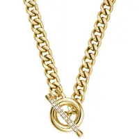 Fossil da donna Collana con crystals Carlie T-Bar JF04956710