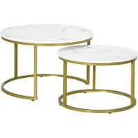STILVORA Tavolini da salotto, tavolini da supporto, tavolino da soggiorno, set di tavolini lucidi con illuminazione a LED, tavolino da salotto rettangolare con cassetti, bianco