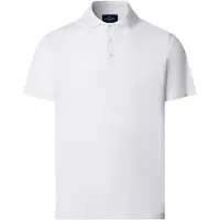 Hackett London per uomo. HM5600098 Polo Pima bianco (L), Casual, Cotone, Manica corta