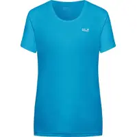 Jack Wolfskin Women's Tech T Maglia funzionale Donna (S, blu)