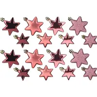 Highlife stella di Natale (8x6cm/8x5cm) PINK mix (16pz)