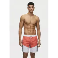 Arena Men's Team Stripe Bermuda Panel White-calypso Coral-bl Taglia: XXL | Pantaloncini da bagno Outlet | Uomo | Bianco