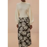 Farm Rio Black Bossa Banana Low Waisted Maxi Skirt Taglia: XS | Maxi gonne Outlet | Donna