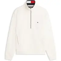 Tommy Hilfiger Flag 1/4 Zip Ivory Petal Taglia: M | Maglioni a maglia Outlet | Uomo | Bianco
