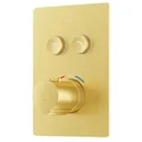 Steinberg Série 390 Set de montage final, pour thermostat encastré 1/2, pushtronic, pour 2 consommateurs, 39042223BG, 39042223BG