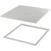 Bette BetteFloor receveurs de douche avec support de receveur minimum, 800x800mm, 5831-403T1, 5831-403T1