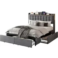 MODFU Divano letto 90x200 cm, letto per ragazzi Rete letto con strisce LED dai colori intercambiabili, letto idraulico con contenitore, (senza materasso) 90x200 cm, velluto, rosa
