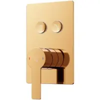 Steinberg Série 390 Set de finition, pour mitigeur bain/douche, pour 2 consommateurs, pushtronic, 39022223RG, 39022223RG
