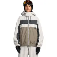 Volcom - Giacca da snowboard impermeabile e traspirante - DLM Jacket Stone in Pelle - Taglia L - Beige