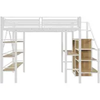 STILVORA Divano letto 140x200 cm, trasformabile in letto, con luci LED e prese di corrente, letto per bambini con numerosi scomparti, colore grigio chiaro (senza materasso)