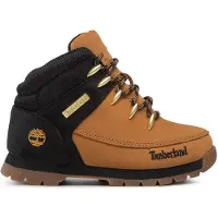 Timberland unisex per bambino. TB0A1NLB2311 Stivali gialli in pelle a metà polpaccio con lacci Euro Sprint (34), Basso, Stringhe, Casual, Gi